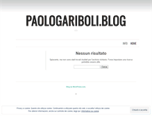 Tablet Screenshot of paologariboli.wordpress.com