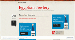 Desktop Screenshot of egyptiancartouche.wordpress.com