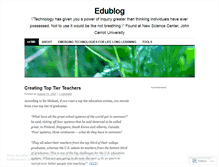 Tablet Screenshot of edublog.wordpress.com