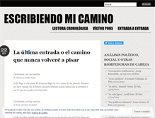 Tablet Screenshot of escribiendomc.wordpress.com