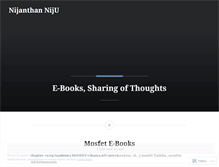 Tablet Screenshot of nijanthanece.wordpress.com