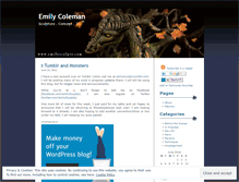 Tablet Screenshot of emilycoleman.wordpress.com