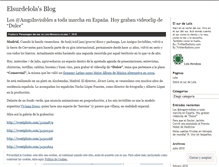Tablet Screenshot of elsurdelola.wordpress.com