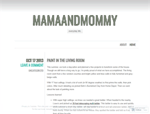 Tablet Screenshot of mamaandmommy.wordpress.com