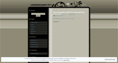 Desktop Screenshot of cameronbartlett.wordpress.com