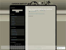 Tablet Screenshot of cameronbartlett.wordpress.com