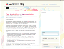 Tablet Screenshot of malfitness.wordpress.com