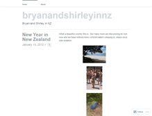 Tablet Screenshot of bryanandshirleyinnz.wordpress.com