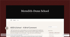 Desktop Screenshot of meredithdunnschool.wordpress.com