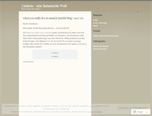 Tablet Screenshot of linderia.wordpress.com