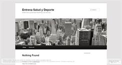 Desktop Screenshot of entrenasaludydeporte.wordpress.com