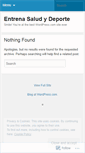 Mobile Screenshot of entrenasaludydeporte.wordpress.com