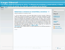 Tablet Screenshot of lugoliberal.wordpress.com