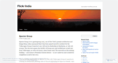 Desktop Screenshot of flickrindia.wordpress.com