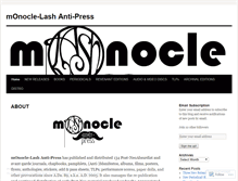 Tablet Screenshot of monoclelash.wordpress.com