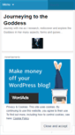 Mobile Screenshot of journeyingtothegoddess.wordpress.com