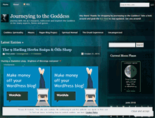 Tablet Screenshot of journeyingtothegoddess.wordpress.com