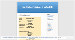 Desktop Screenshot of notodoempezoensabadell.wordpress.com