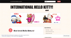 Desktop Screenshot of internationalkitty.wordpress.com