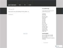 Tablet Screenshot of clementwpy.wordpress.com
