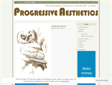 Tablet Screenshot of progressiveaesthetics.wordpress.com