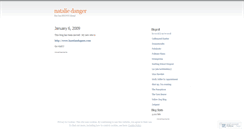 Desktop Screenshot of nataliedanger.wordpress.com