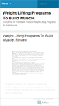 Mobile Screenshot of blogweightlifting.wordpress.com