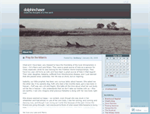 Tablet Screenshot of dolphinchaser.wordpress.com