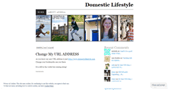 Desktop Screenshot of domesticlifestyle.wordpress.com