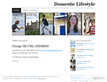 Tablet Screenshot of domesticlifestyle.wordpress.com