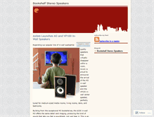 Tablet Screenshot of bookshelfstereospeakers.wordpress.com