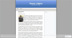 Desktop Screenshot of homovidens.wordpress.com