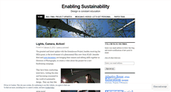 Desktop Screenshot of enablingsustainability.wordpress.com