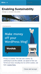 Mobile Screenshot of enablingsustainability.wordpress.com