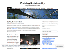 Tablet Screenshot of enablingsustainability.wordpress.com