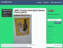 Tablet Screenshot of everydaycolour.wordpress.com