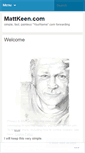 Mobile Screenshot of mattkeen.wordpress.com