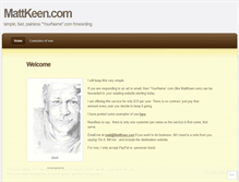 Tablet Screenshot of mattkeen.wordpress.com