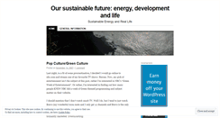 Desktop Screenshot of mysustainablefuture.wordpress.com