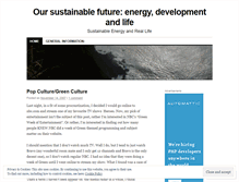 Tablet Screenshot of mysustainablefuture.wordpress.com