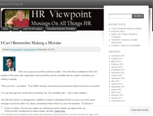 Tablet Screenshot of hrviewpoint.wordpress.com