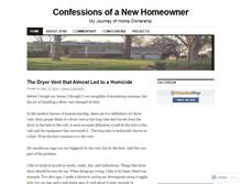 Tablet Screenshot of confessionsofanewhomeowner.wordpress.com