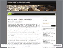 Tablet Screenshot of greatwineadventures.wordpress.com