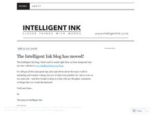 Tablet Screenshot of intelligentink.wordpress.com