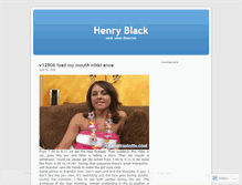 Tablet Screenshot of henryblack.wordpress.com