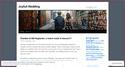 Desktop Screenshot of joyfullwedding.wordpress.com