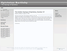 Tablet Screenshot of epictetusbartleby.wordpress.com