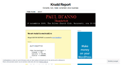 Desktop Screenshot of kruddreport.wordpress.com