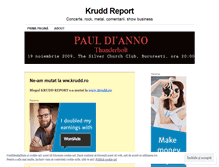 Tablet Screenshot of kruddreport.wordpress.com