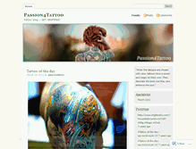 Tablet Screenshot of passion4tattoo.wordpress.com